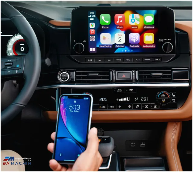 نمایشگر لمسی سیستم اطلاعات-سرگرمی نیسان پتفایندر 2025 با Apple CarPlay بیسیم فعال نمایشگر لمسی سیستم اطلاعات-سرگرمی نیسان پتفایندر 2025 با Apple CarPlay بیسیم فعال